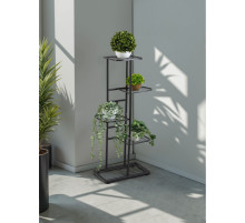 Подставка для цветов Greengo, 5 полок, 44×22×95 см, напольная, металл, тёмно-серая