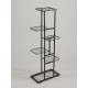 Подставка для цветов Greengo, 6 полок, 44×22×105 см, напольная, металл, тёмно-серая