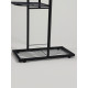 Подставка для цветов Greengo, 4 полки, 43×22×82 см, напольная, металл, чёрная