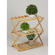 Подставка для цветов Greengo, 3 полки, 50×25×46 см, напольная, бамбук