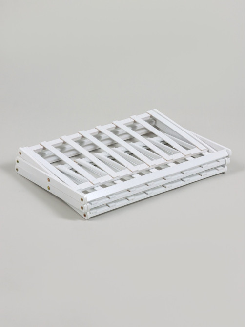 Подставка для цветов Greengo, 3 полки, 50×25×46 см, напольная, бамбук, белая