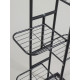Подставка для цветов Greengo, 6 полок, 44×22×105 см, напольная, металл, тёмно-серая
