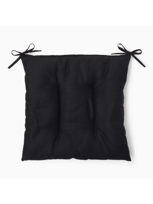 Подушка на стул «Этель» Home, 42×42 см, чёрная