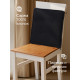 Подушка на стул «Этель» Home, 42×42 см, чёрная