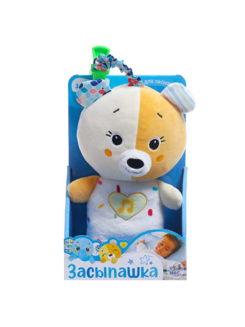 Музыкальная игрушка для сна ZABIAKA «Засыпашка: Мишка», звуковые и световые эффекты, с подвесом