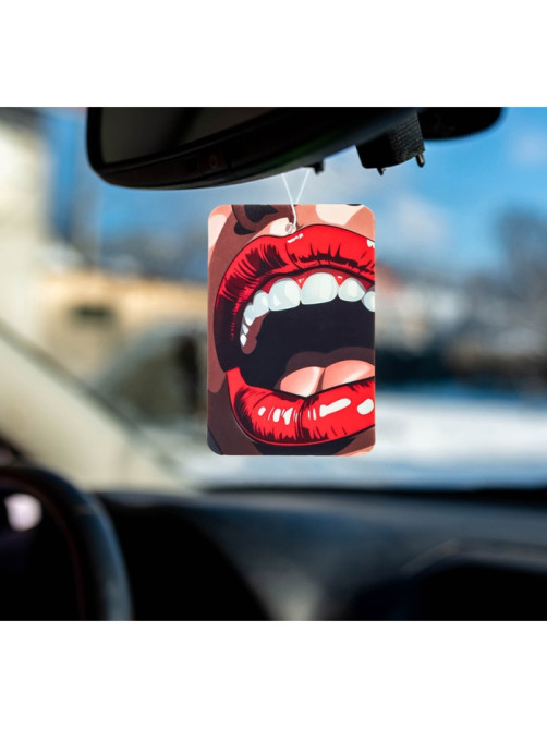 Ароматизатор в авто подвесной Cartage Hot Series, Чёрный лёд, картонный