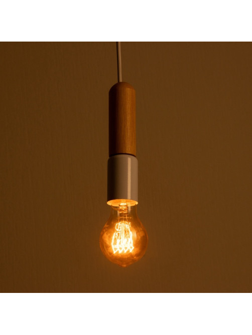 Светильник «Бомбат» Е27 40 Вт белый 4×4×18 см