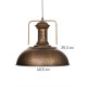 Светильник подвесной BayerLux William, 1×40 Вт, Е27, золотисто-чёрный, 40×40×35-100 см