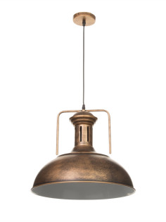 Светильник подвесной BayerLux William, 1×40 Вт, Е27, золотисто-чёрный, 40×40×35-100 см