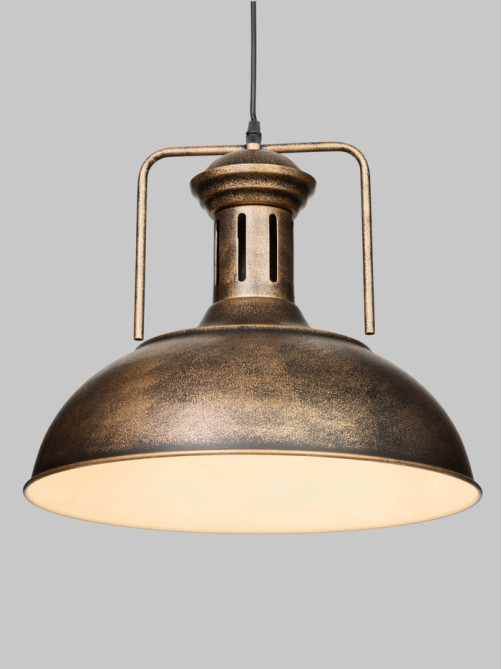 Светильник подвесной BayerLux William, 1×40 Вт, Е27, золотисто-чёрный, 40×40×35-100 см