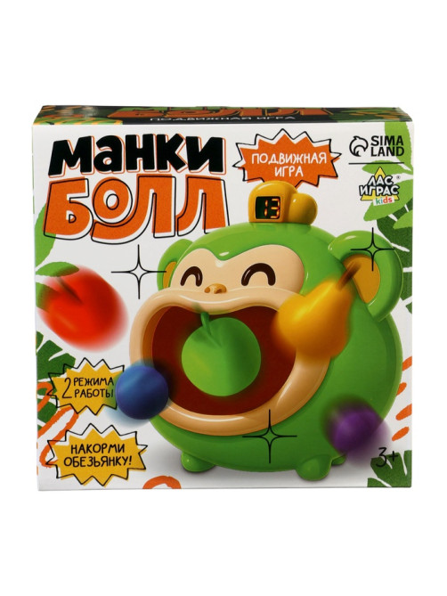 Подвижная настольная игра Лас Играс KIDS «Манкибол», 2 режима, 3+