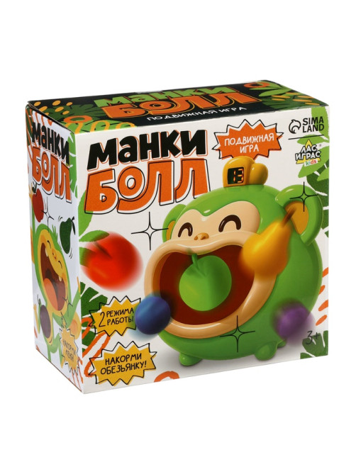 Подвижная настольная игра Лас Играс KIDS «Манкибол», 2 режима, 3+