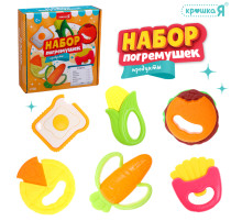 Погремушки детские Крошка Я «Продукты», набор 6 шт.