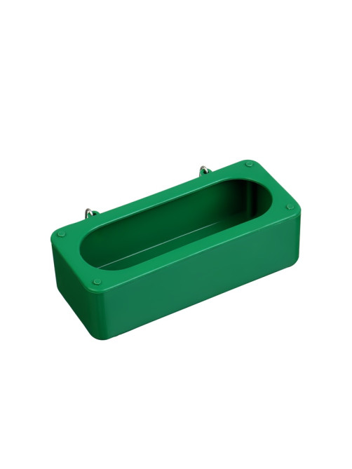 Навесная кормушка - поилка, 14.5×6×4 см, лотковая, пластик, Greengo