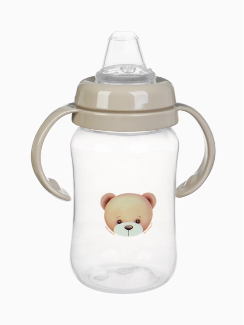Поильник - непроливайка Baby Bear с силиконовым носиком, 270 мл., бежевый Mum&Baby