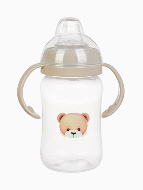 Поильник - непроливайка Baby Bear с силиконовым носиком, 270 мл., бежевый Mum&Baby