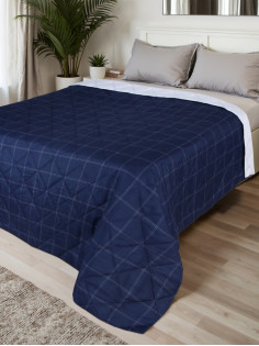 Покрывало евро LoveLife Cage: dark blue, 200×210±5 см, микрофайбер