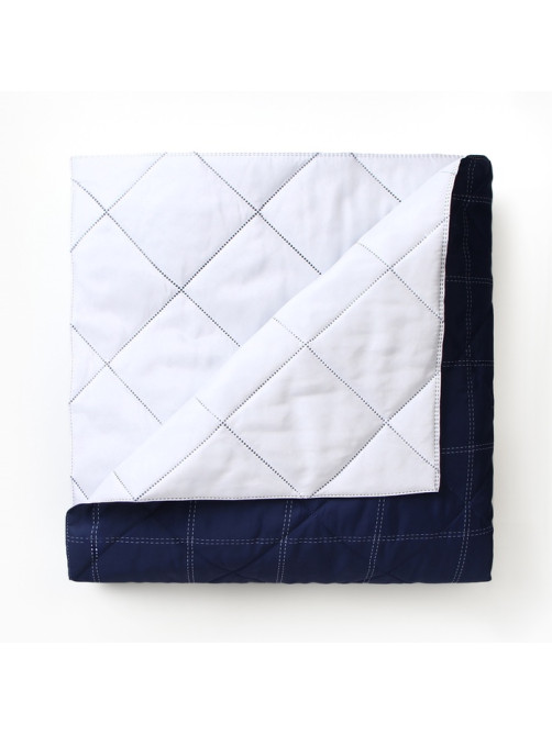 Покрывало евро макси LoveLife Cage: dark blue, 240×210±5 см, микрофайбер