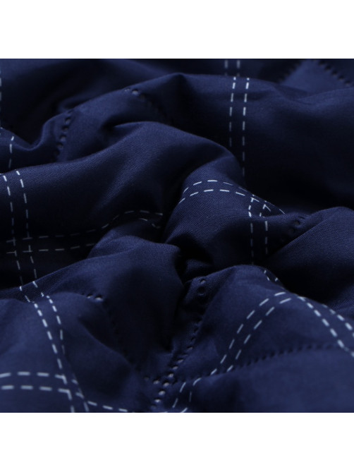 Покрывало евро макси LoveLife Cage: dark blue, 240×210±5 см, микрофайбер