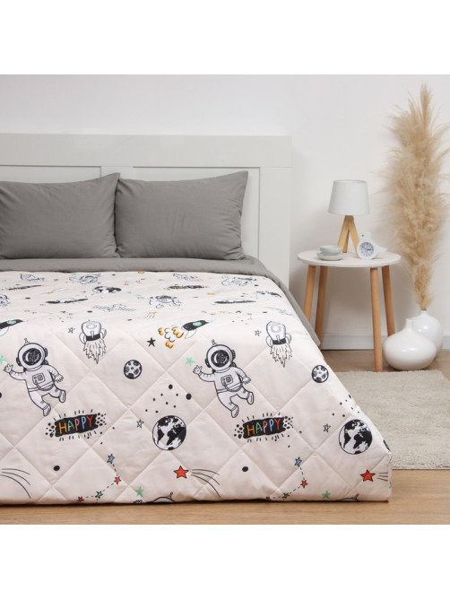 Покрывало 1.5-спальное LoveLife Astronaut, 150×210±5 см, новосатин