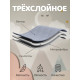 Покрывало 1.5-спальное «Этель», 120×200±5 см, велюр, серое