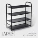 Обувница металлическая LaDо́m, 4 яруса, 60×27×64 см, чёрная