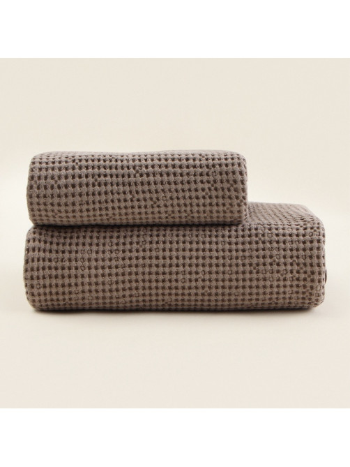 Полотенце вафельное SL HOME: Linen «Саббиа», 60×140 см, бежевое