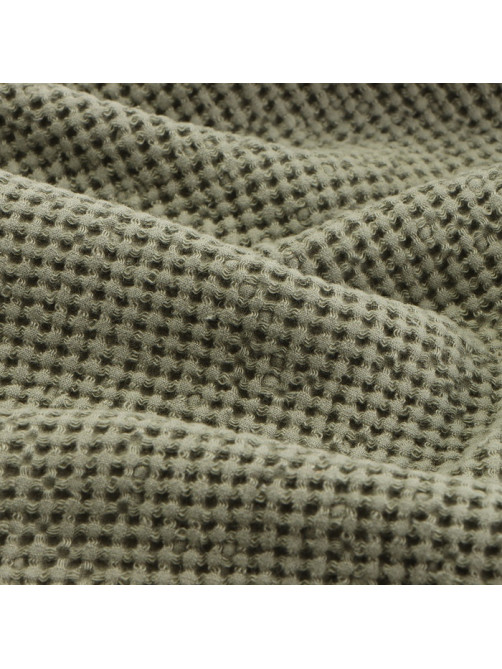 Полотенце вафельное SL HOME: Linen «Олива», 40×70 см, оливковое