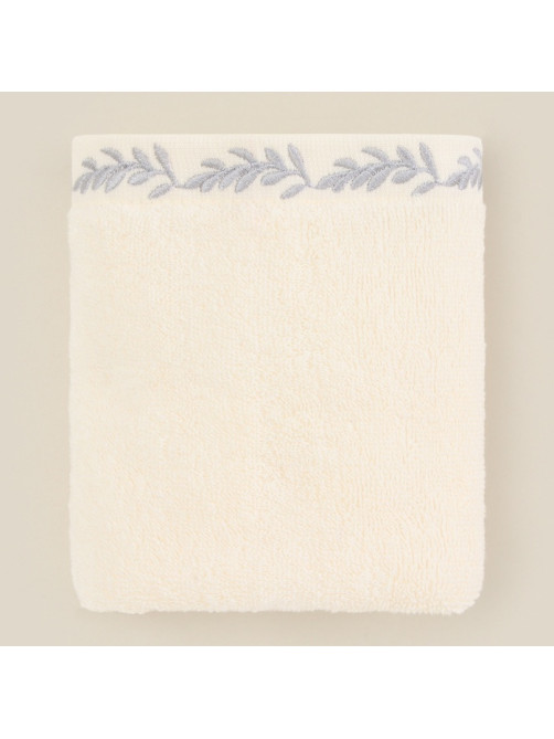 Полотенце махровое SL HOME: Floral «Айвори» 30×60 см, хлопок 100%, бежевое