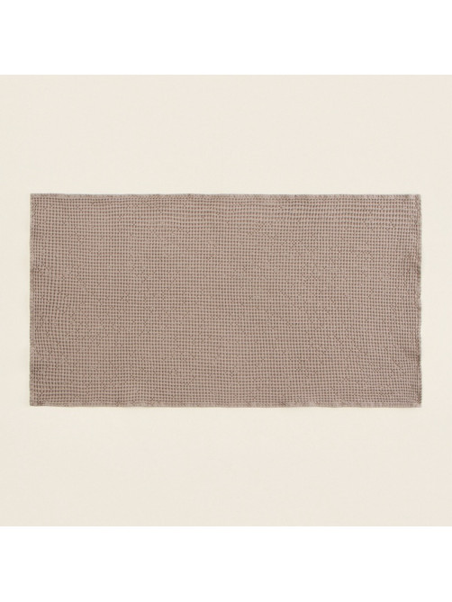 Полотенце вафельное SL HOME: Linen «Саббиа», 60×140 см, бежевое