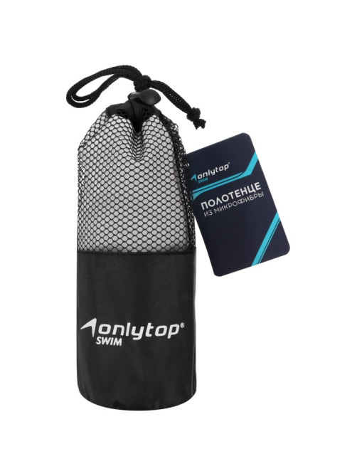 Полотенце из микрофибры ONLYTOP, 50×120 см, серое