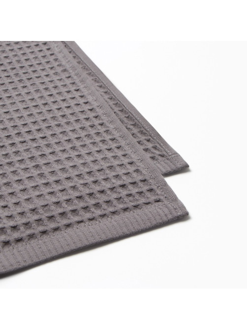 Банные полотенца LoveLife Waffle gray, 2 шт.: 100×150, 50×100 см, хлопок 100%