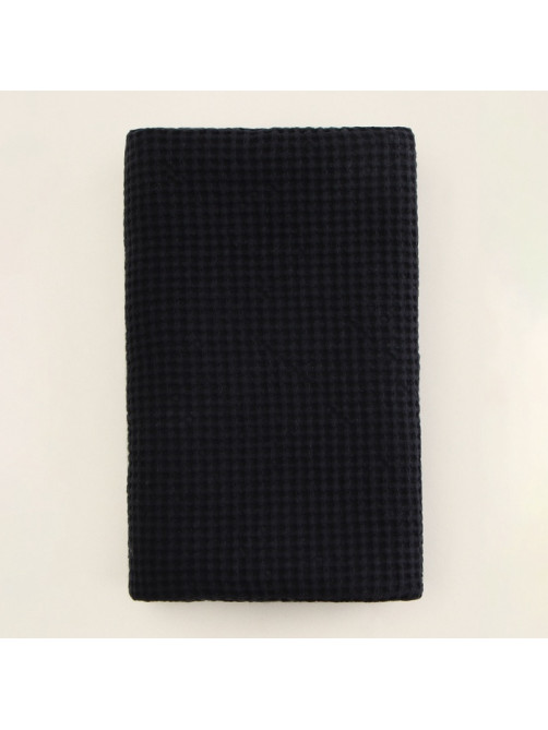 Полотенце вафельное SL HOME: Linen «Дарк Маре», 60×140 см, чёрное