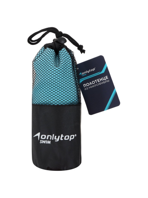 Полотенце из микрофибры ONLYTOP, 50×120 см, голубое
