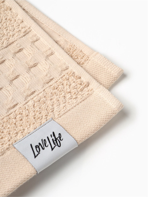 Полотенце махровое LoveLife «Регистан» 70×130 см, 100% хлопок, 500 г/м², бежевое