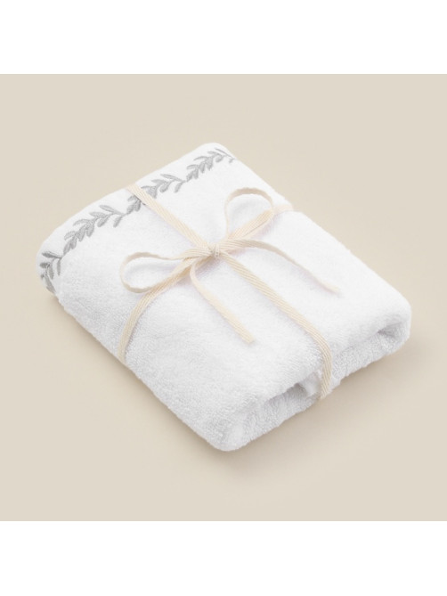 Полотенце махровое SL HOME: Floral «Блан де Блан» 50×90 см, хлопок 100%, белое