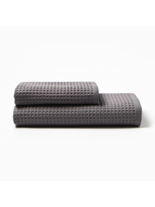 Банные полотенца LoveLife Waffle gray, 2 шт.: 100×150, 50×100 см, хлопок 100%