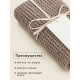 Полотенце вафельное SL HOME: Linen «Саббиа», 60×140 см, бежевое