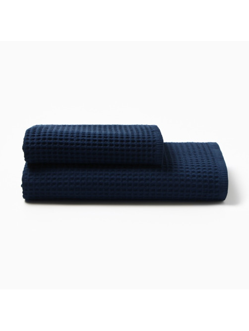 Банные полотенца LoveLife Waffle blue, 2 шт.: 100×150, 50×100 см, хлопок 100%
