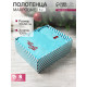 Полотенца махровые «Этель» Cherry, 3 шт., 30×60 см, хлопок 100%, голубые