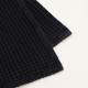 Полотенце вафельное SL HOME: Linen «Дарк Маре», 60×140 см, чёрное