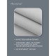 Полотенце из микрофибры ONLYTOP, 50×120 см, серое