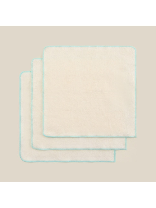Салфетки махровые SL HOME: Frame «Айвори», 30×30 см - 3 шт., хлопок 100%, бежевые