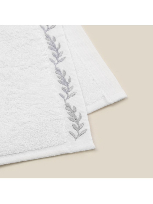 Полотенце махровое SL HOME: Floral «Блан де Блан» 50×90 см, хлопок 100%, белое