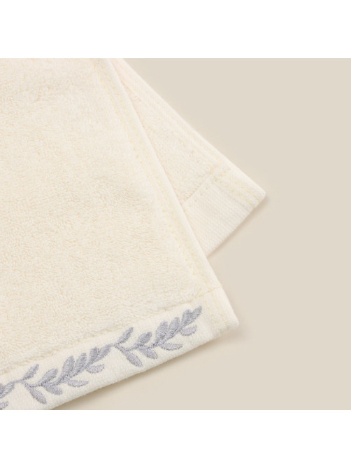 Полотенце махровое SL HOME: Floral «Айвори» 50×90 см, хлопок 100%, бежевое