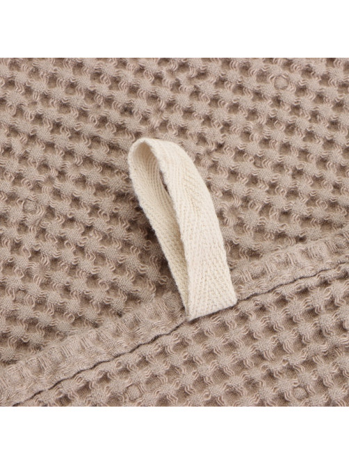Полотенце вафельное SL HOME: Linen «Саббиа», 60×140 см, бежевое