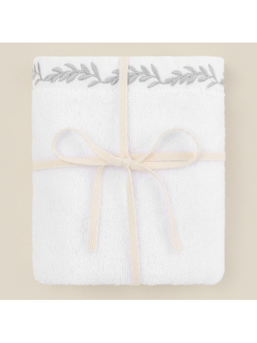Полотенце махровое SL HOME: Floral «Блан де Блан» 30×60 см, хлопок 100%, белое