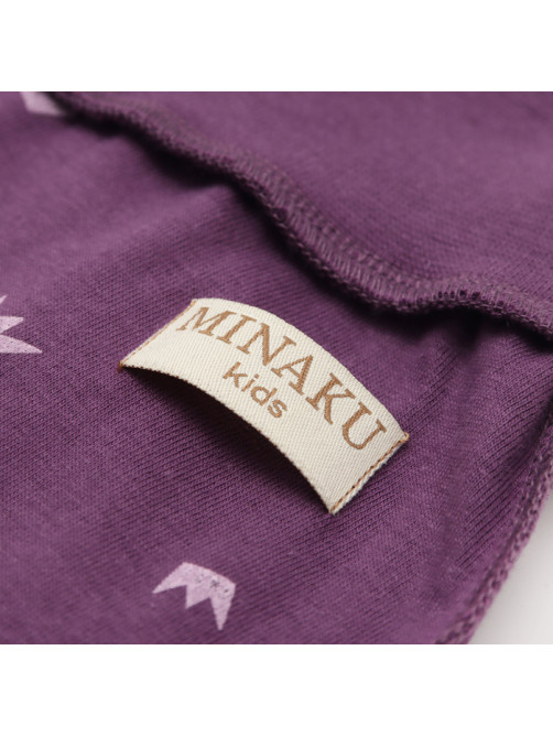 Ползунки детские MINAKU: Короны, рост 68-74 см, фиолетовые