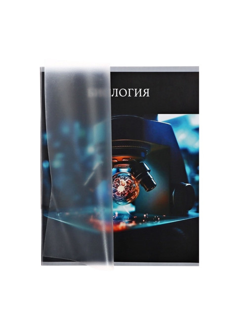 Предметная тетрадь по биологии Calligrata TOP «Школьный стиль», 48 листов, в клетку, со справочным материалом, пластиковая обложка