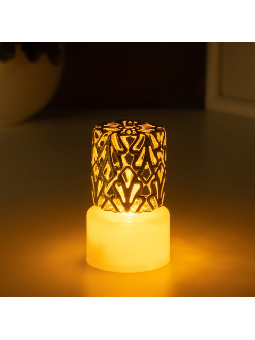 Фигурка световая RISALUX «Цилиндр», LED-ночник, 0.3 Вт, 3.5×3.5×5.1 см